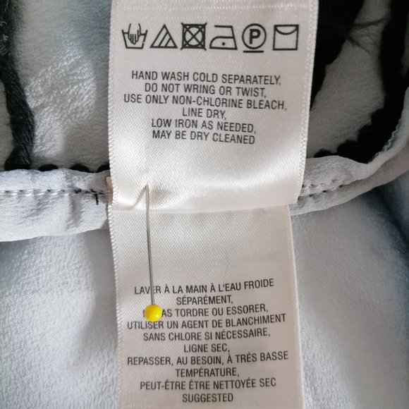 Elevenses Womens Blue & White Tie Dye Silk Poncho Kimono Blouse Top One Size - Picture 7 of 7